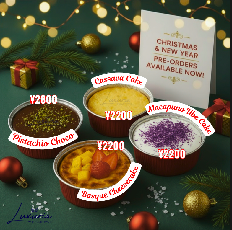 Basque Burnt Cheesecake with Mango & Strawberry – Festive Edition